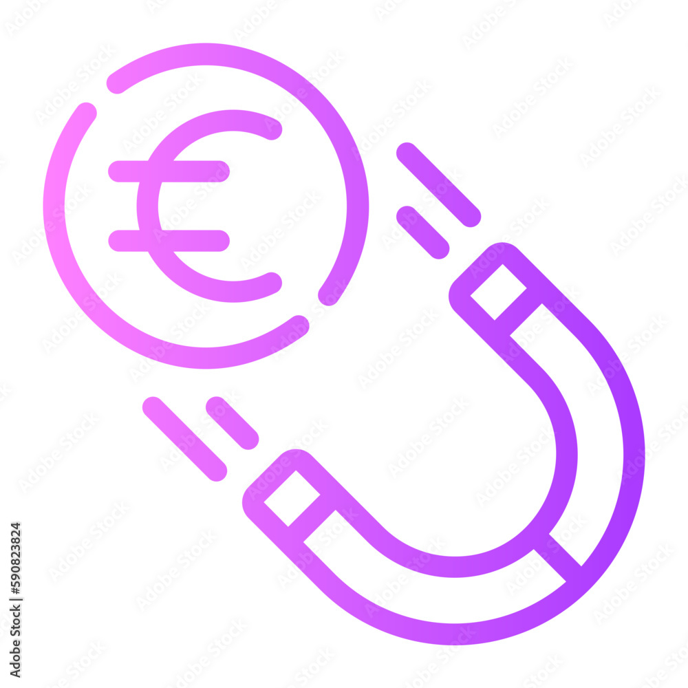 attraction gradient icon attraction gradient icon