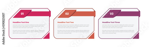 Closed envelope style business steps infographic template design