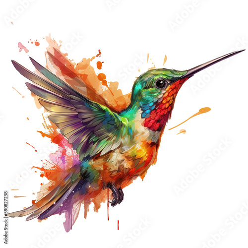 humming bird colourful png