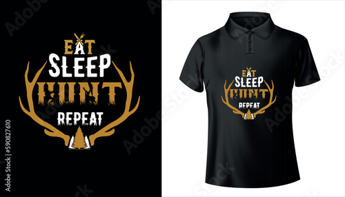 Hunting t-shirt design, hunting t-shirt design vector, hunting t-shirt grunge. Deer, mountain.