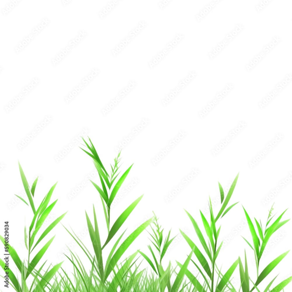 Fototapeta premium A calming and refreshing image of verdant grass, illustrating the vital role of nature in our physical and mental wellbeing.