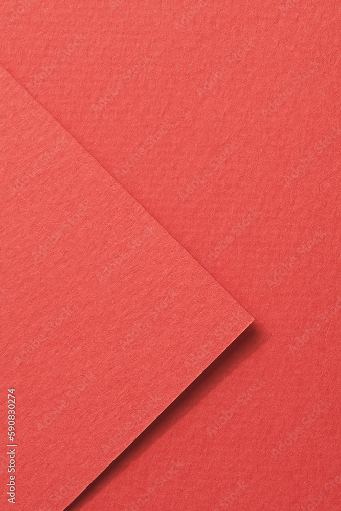 Rough kraft paper pieces background, geometric monochrome paper texture red color. Mockup with copy space for text Rough kraft paper pieces background, geometric monochrome paper texture red color. Mockup with copy space for text