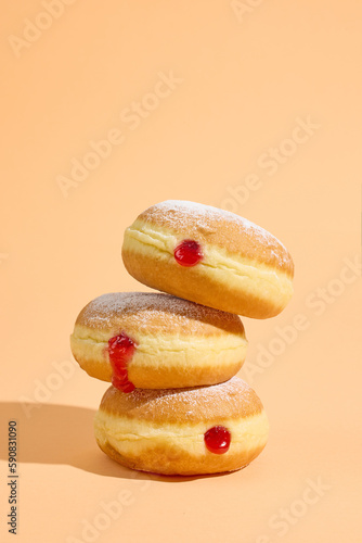 freshly baked jelly donuts