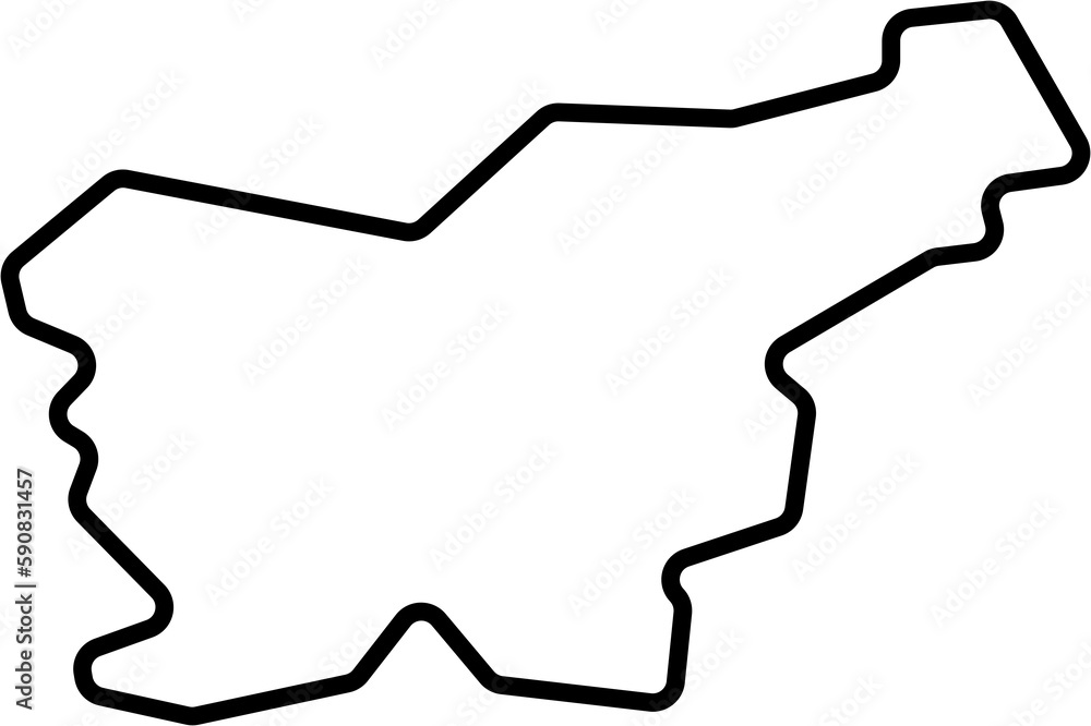 doodle freehand drawing of slovenia map. doodle freehand drawing of slovenia map.