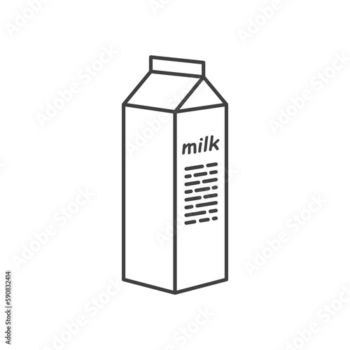Milk product package flat sign design. Milk package vector icon. Milk symbol pictogram. UX UI icon  