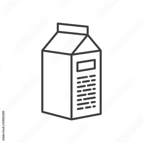 Milk product package flat sign design. Milk package vector icon. Milk symbol pictogram. UX UI icon  