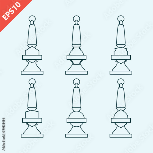 hand drawn beer pump design icon flat vector isolated illustration