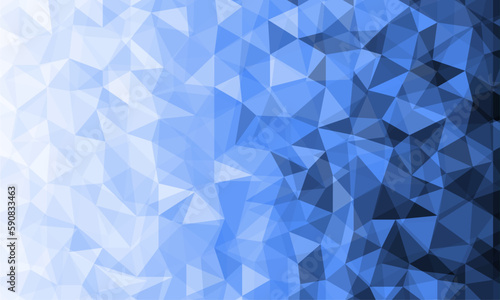 Blue white polygonal mosaic background, vector illustration