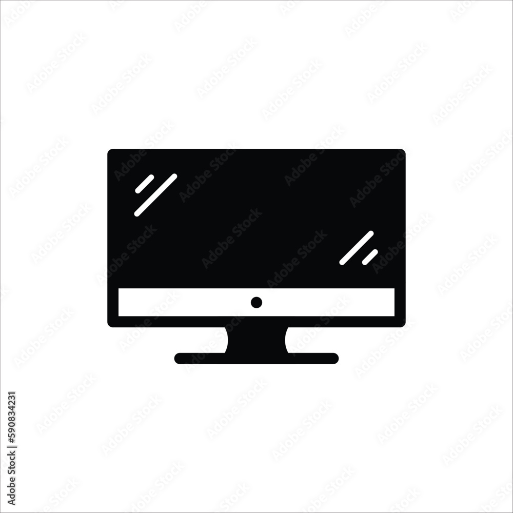 Monitor vector icon. Screen flat sign design. TV pictogram symbol. Television vector icon. UX UI icon Monitor vector icon. Screen flat sign design. TV pictogram symbol. Television vector icon. UX UI icon