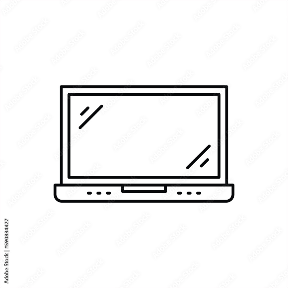 Notebook icon. Laptop flat sign design. Computer symbol pictogram. Laptop vector icon. UX UI icon Notebook icon. Laptop flat sign design. Computer symbol pictogram. Laptop vector icon. UX UI icon