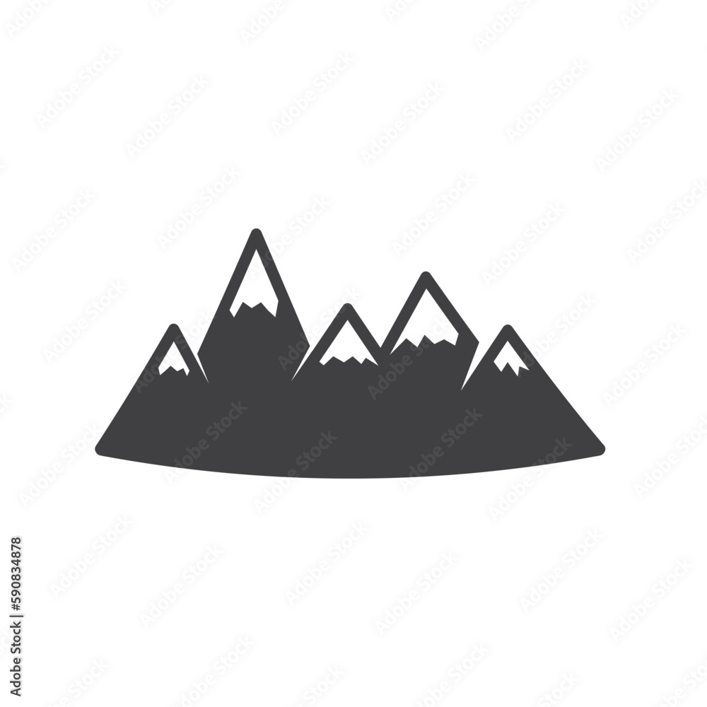 Mountain vector icon. Mountain sign design. Mountain flat pictogram symbol. UX UI icon Mountain vector icon. Mountain sign design. Mountain flat pictogram symbol. UX UI icon