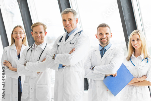 Successful team of medical doctors