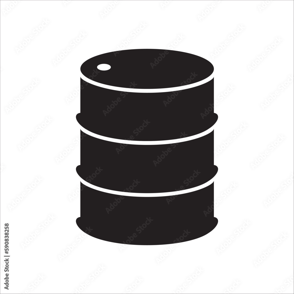 Oil barrel vector icon. Crude oil flat sign design. Oil can symbol pictogram. UX UI icon Oil barrel vector icon. Crude oil flat sign design. Oil can symbol pictogram. UX UI icon