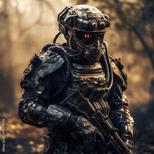 soldier in camouflage © Farukur