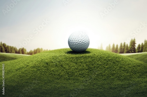 Golf Ball Concept Background Generative AI