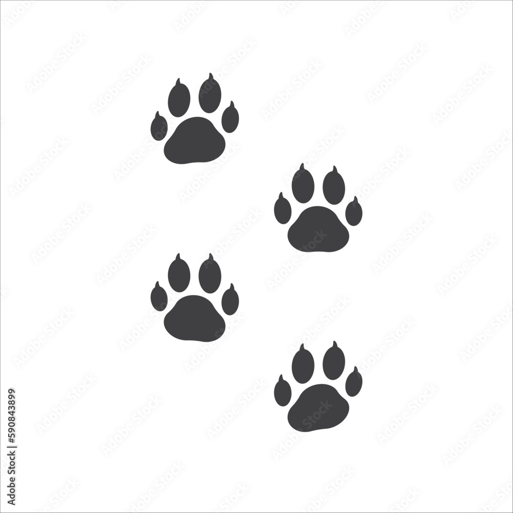 Paw vector icon. Animal paw icon. Dog and cat paw sign. Paw print symbol. Pet concept pictogram. UX UI icon Paw vector icon. Animal paw icon. Dog and cat paw sign. Paw print symbol. Pet concept pictogram. UX UI icon