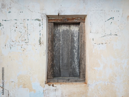old wooden window