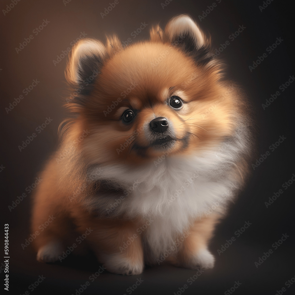 Creative Illustration and Innovative Art: Cute little baby puppy