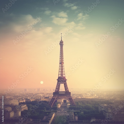 Transform your space into a travel sanctuary with an Eiffel Tower wallpaper