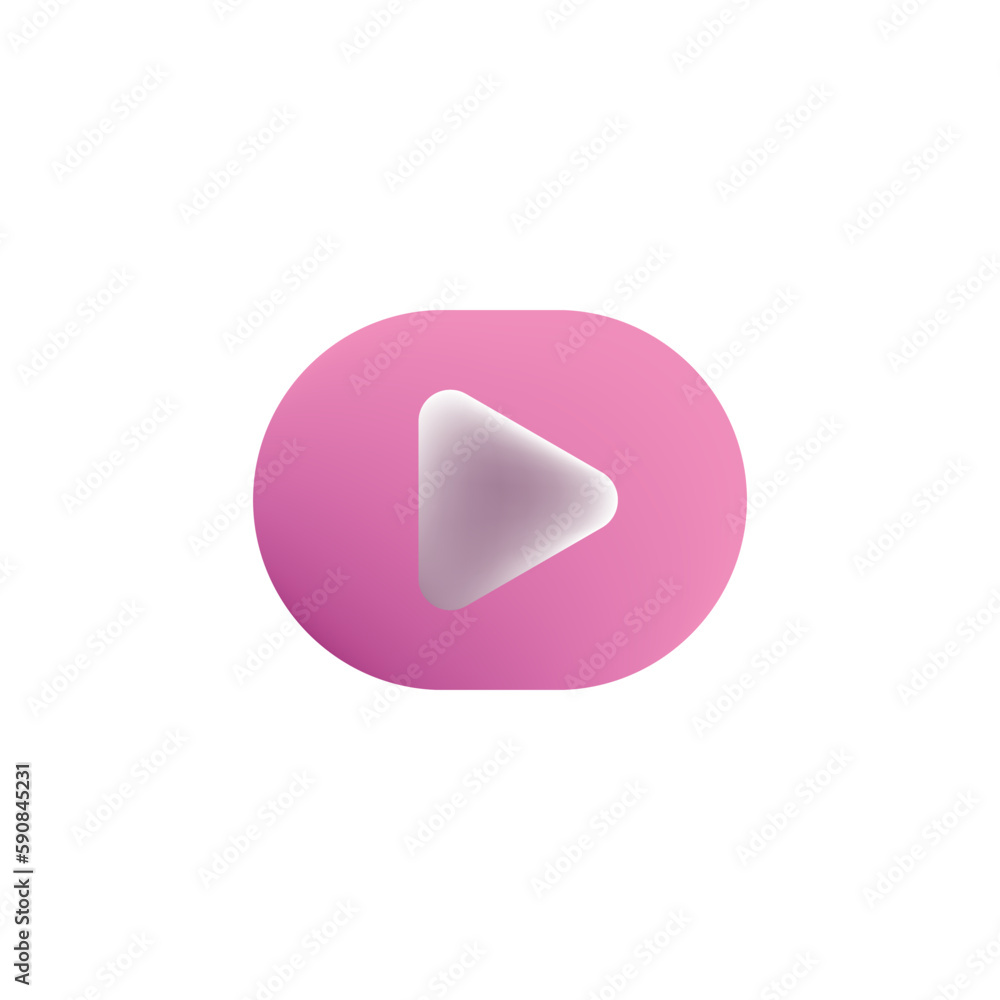 Video play button icon vector illustration Video play button icon vector illustration