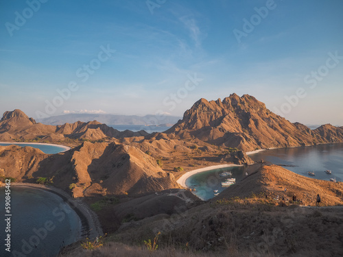 beautiful top view from padar island Komodo National Parks Indonesia, Morning View, Labuan Bajo © muftiehidayat