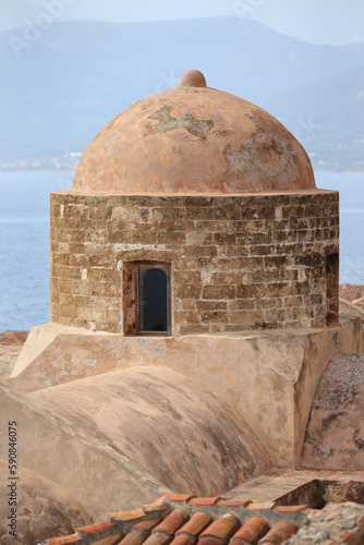 Monemvasia (Peloponnese, Greece) - The Church Agios Nikolaos built in the 18th century by the Venetians.