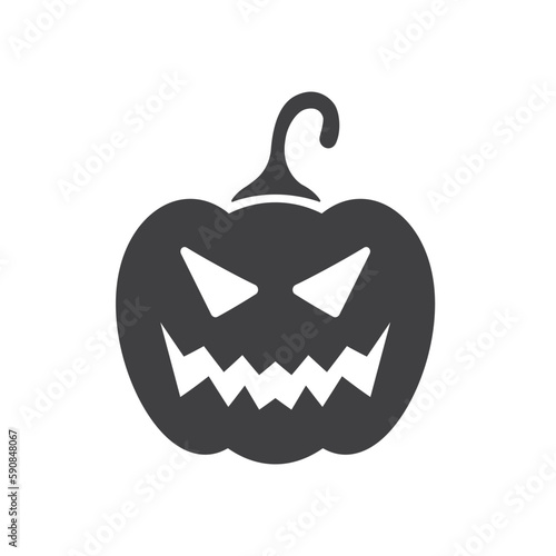 Pumpkin icon. Halloween pumpkin vector flat sign design. Pumpkin pictogram symbol. Halloween symbol. UX UI icon