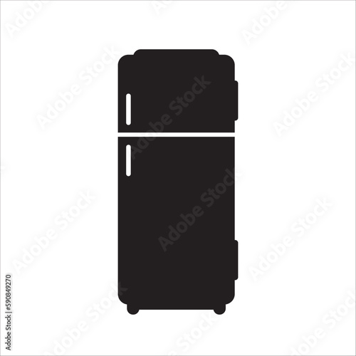 Refrigerator vector icon. Frig flat sign design. Freezer symbol pictogram. Frig icon. Refrigerator sign. UX UI icon