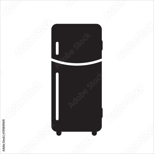 Refrigerator vector icon. Frig flat sign design. Freezer symbol pictogram. Frig icon. Refrigerator sign. UX UI icon
