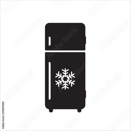 Refrigerator vector icon. Frig flat sign design. Freezer symbol pictogram. Frig icon. Refrigerator sign. UX UI icon