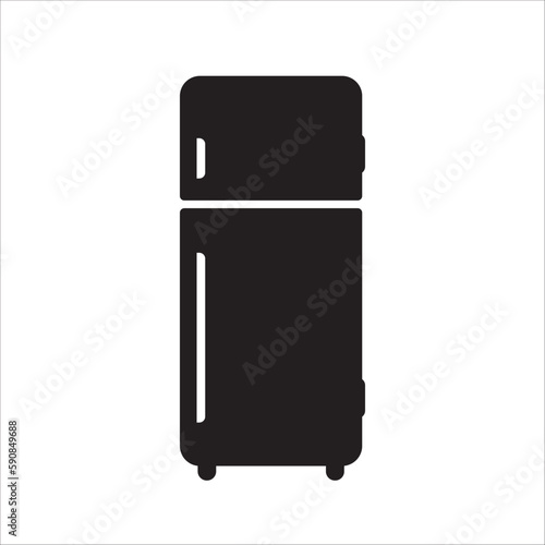 Refrigerator vector icon. Frig flat sign design. Freezer symbol pictogram. Frig icon. Refrigerator sign. UX UI icon