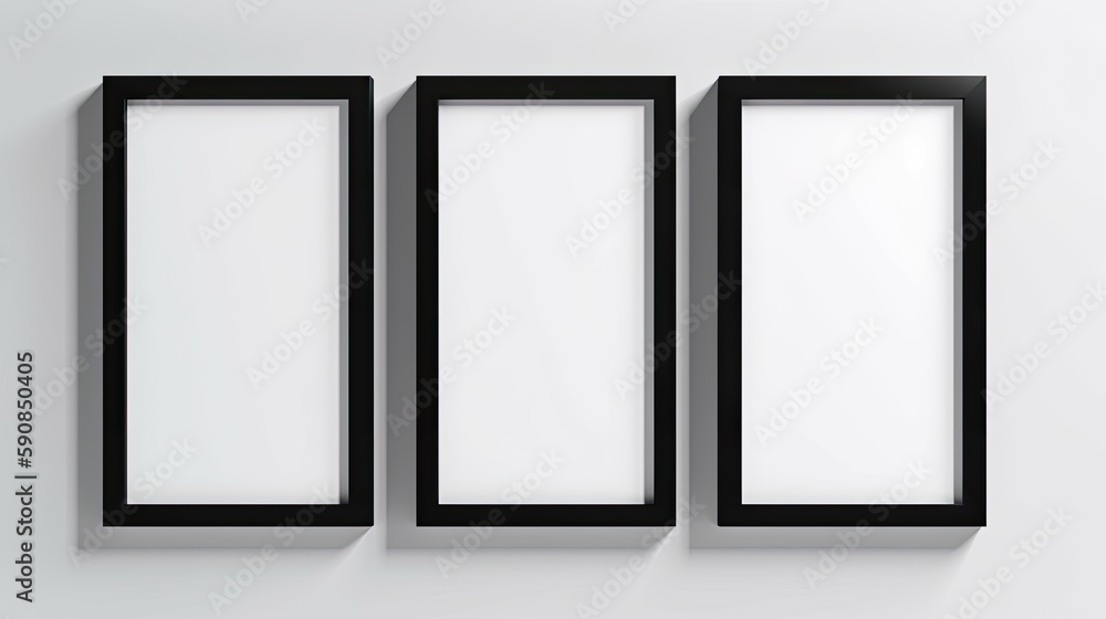 Picture frame mockup. Genertative AI Picture frame mockup. Genertative AI