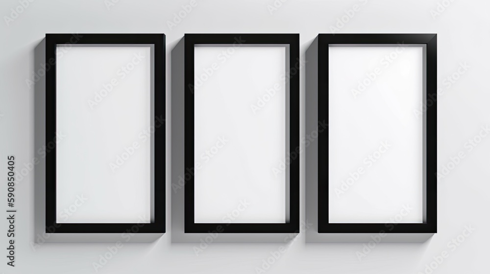 Picture frame mockup. Genertative AI