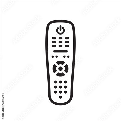 Remote controller vector icon. Remote control flat sign design. TV Television remote controller symbol pictogram. UX UI icon