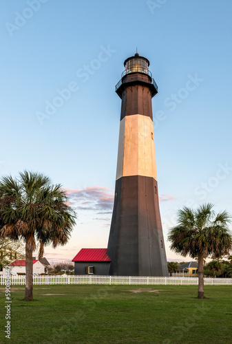Tybee Island Light, a lighthouse next to the entrance of the Savannah River on Tybee Island, Georgia