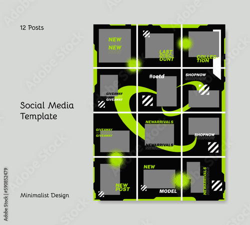 Set of social media banners template.