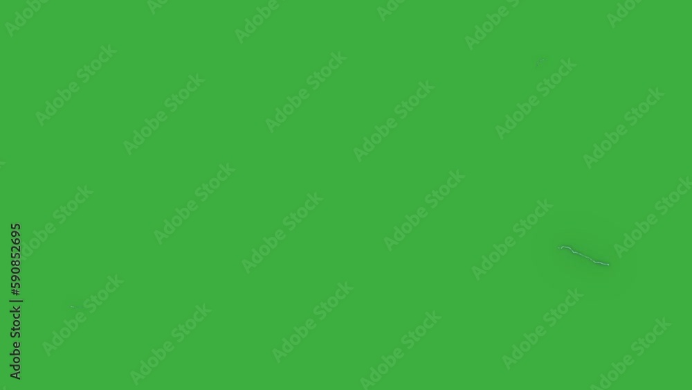 Animation video loop real electric lightning effect on green screen background . Animation video loop real electric lightning effect on green screen background .