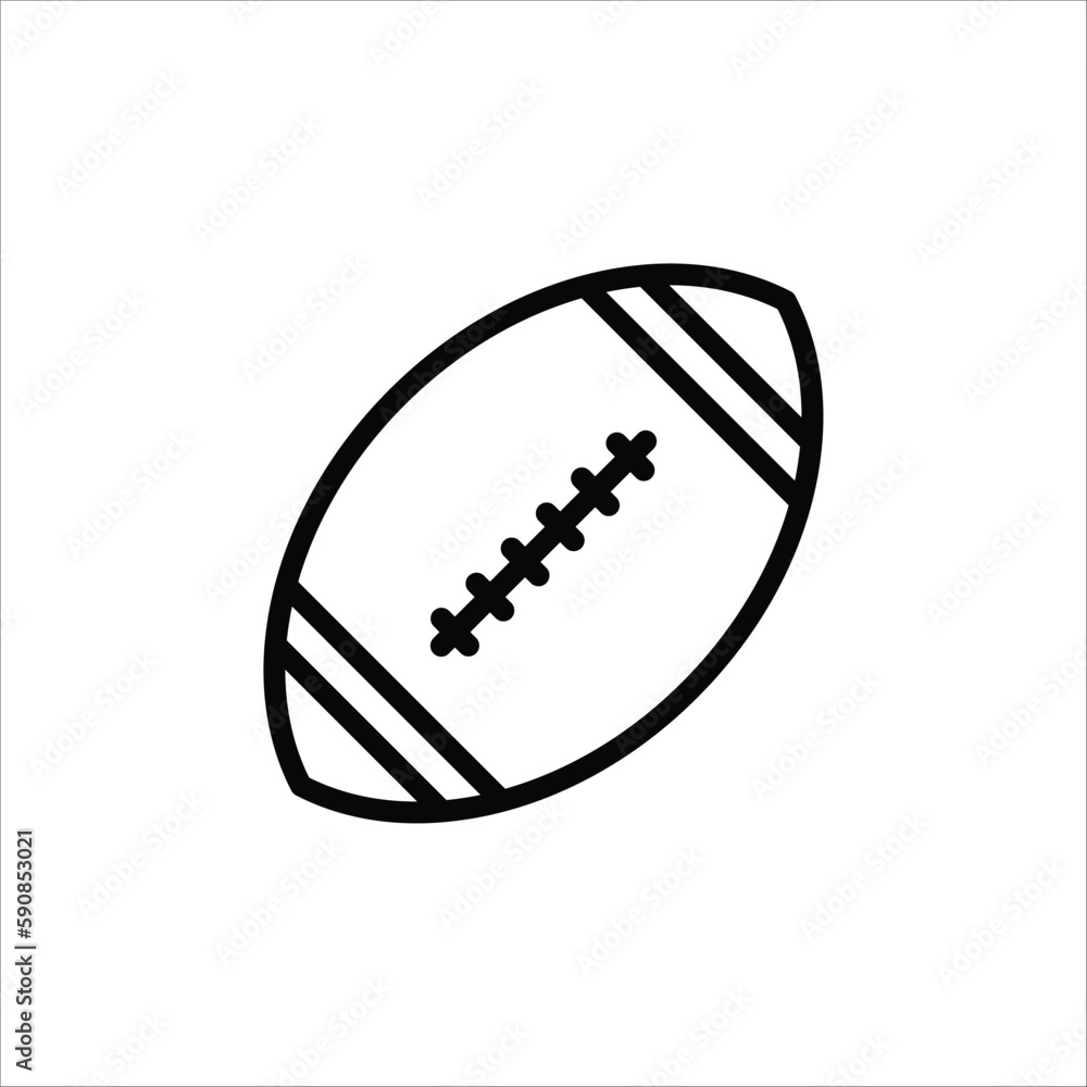 Rugby ball vector icon. Rugby ball flat sign design. Rygby ball symbol pictogram. UX UI icon Rugby ball vector icon. Rugby ball flat sign design. Rygby ball symbol pictogram. UX UI icon