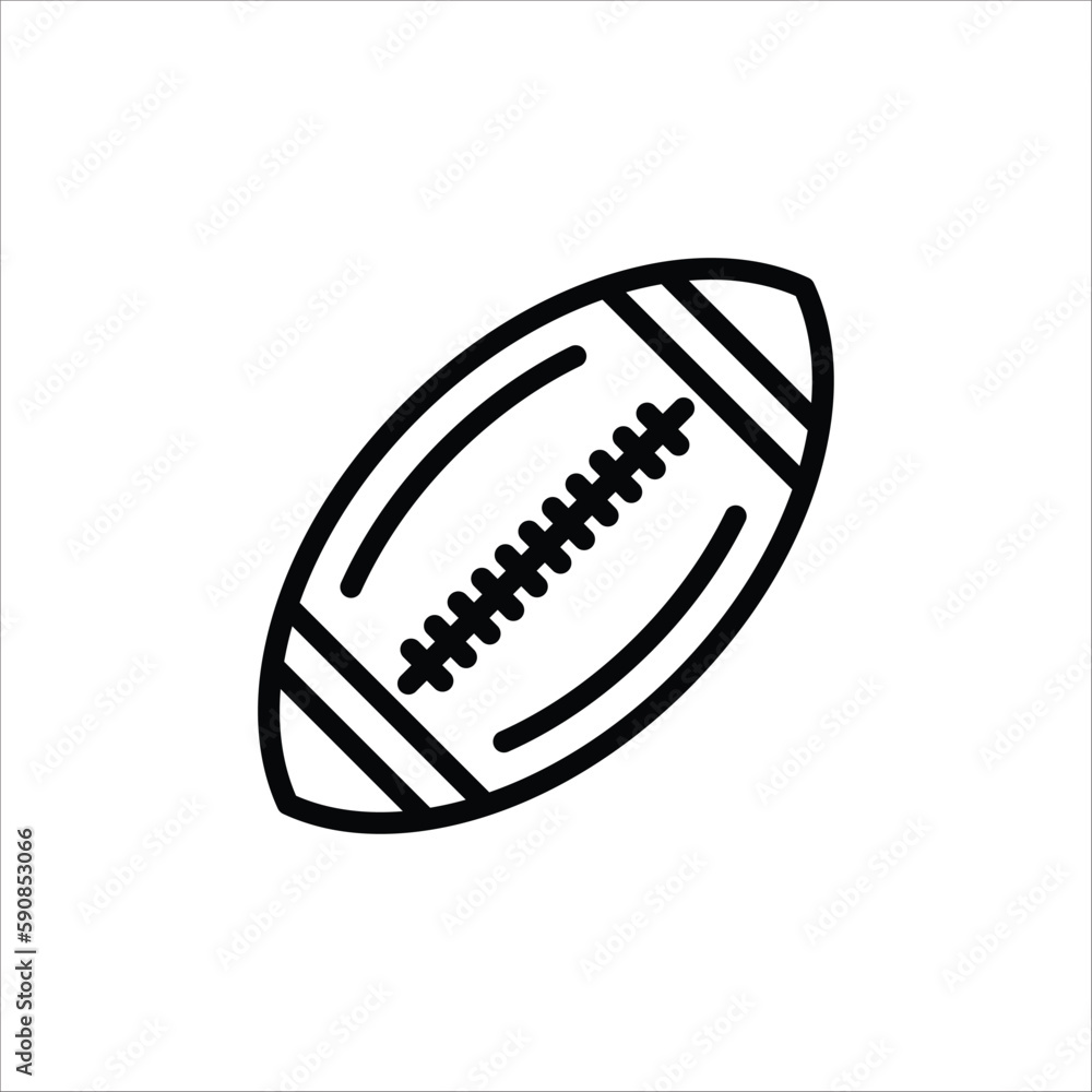 Rugby ball vector icon. Rugby ball flat sign design. Rygby ball symbol pictogram. UX UI icon Rugby ball vector icon. Rugby ball flat sign design. Rygby ball symbol pictogram. UX UI icon