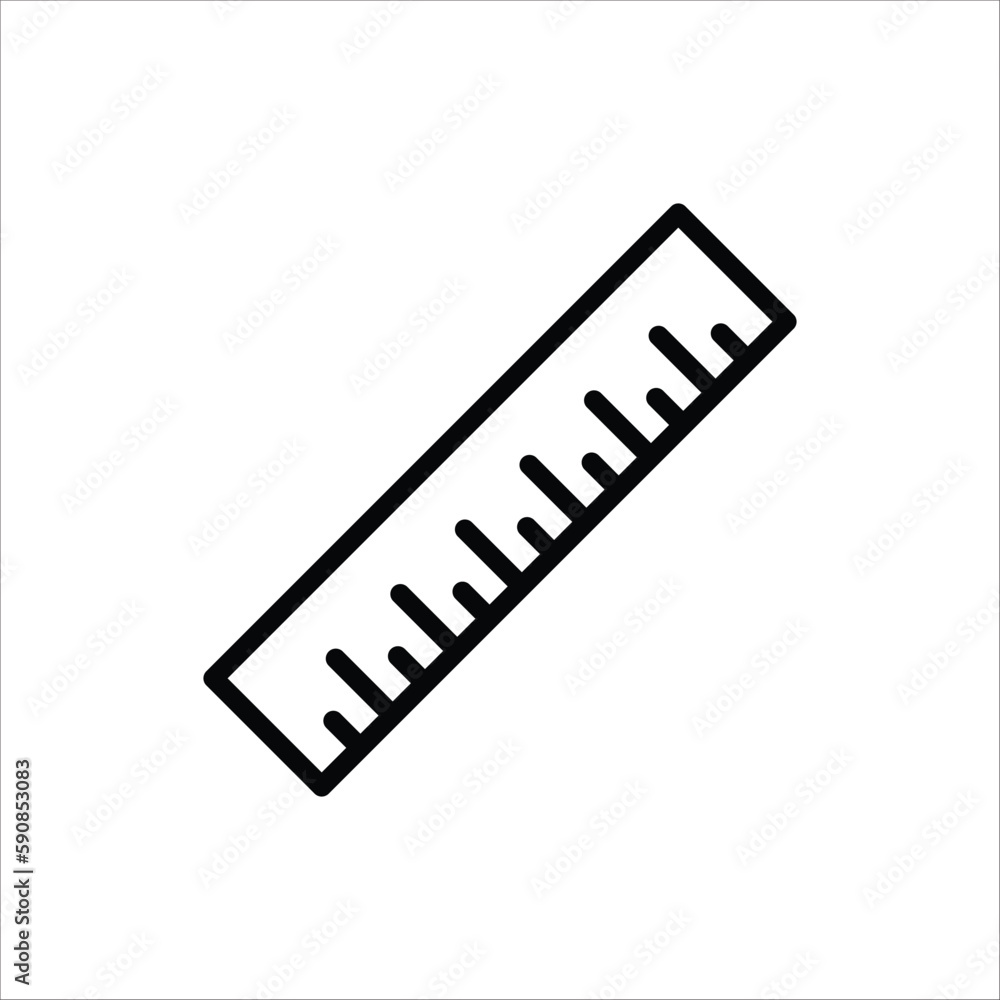 Ruler vector icon. Ruler flat sign design. Ruler symbol pictoram. UX UI icon Ruler vector icon. Ruler flat sign design. Ruler symbol pictoram. UX UI icon