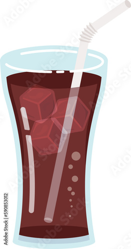 グラスに入ったコーラ