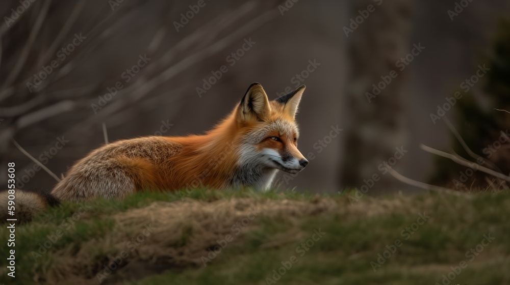 Graceful Red Fox in the Wild