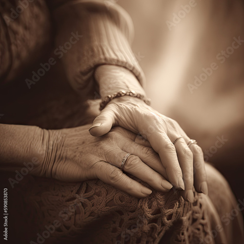 Hands eldery - AI Generative