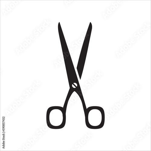 Scissors vector icon. Haircutter flat sign design. Scissors symbol pictogram. UX UI icon