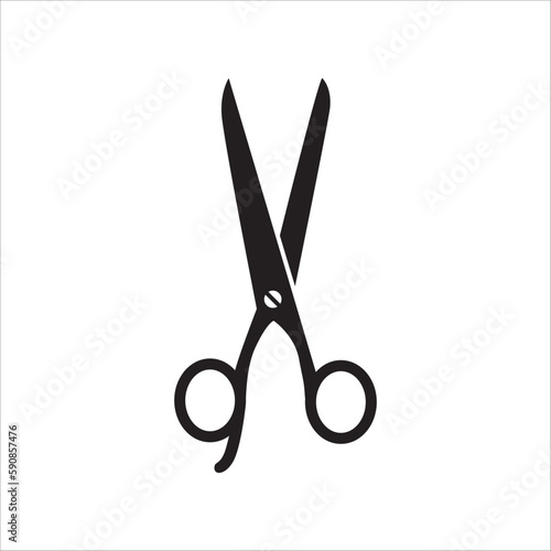 Scissors vector icon. Haircutter flat sign design. Scissors symbol pictogram. UX UI icon