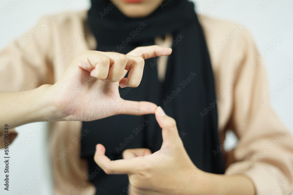 Alphabet Finger Sign For Deaf Communication