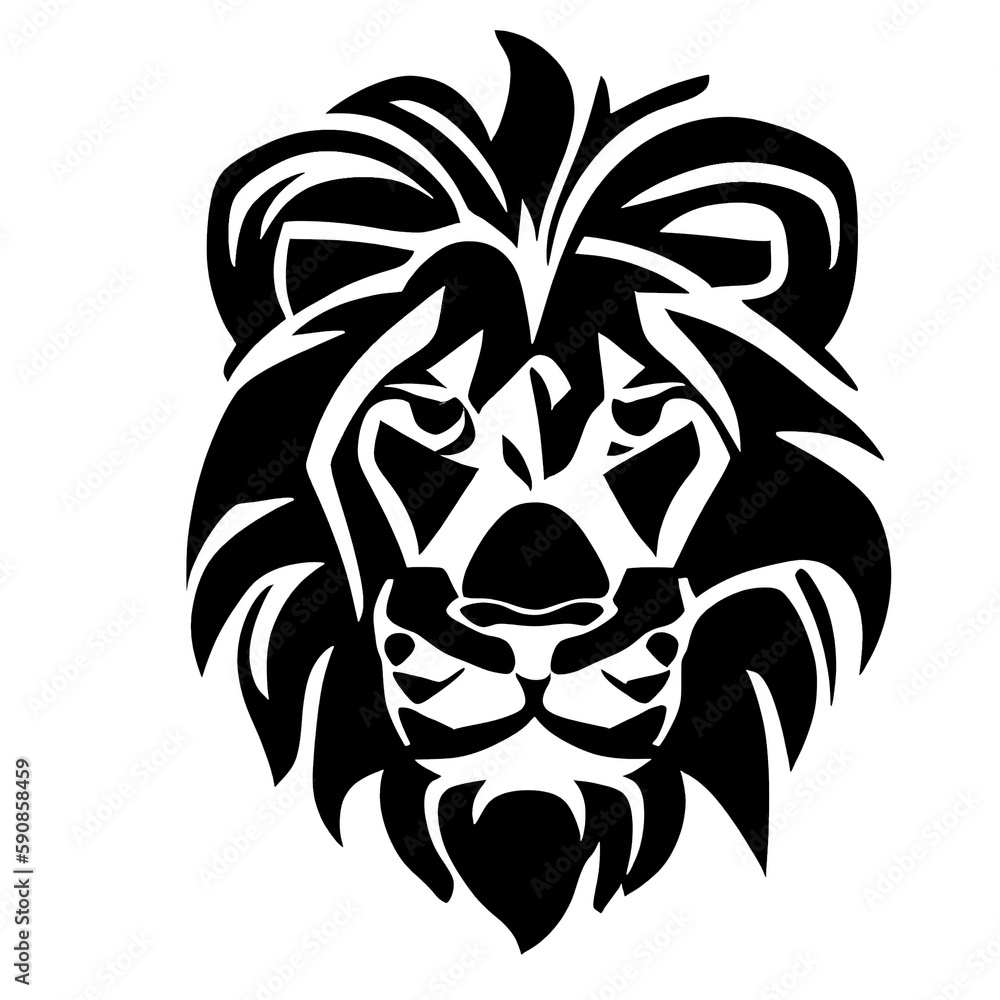 lion head logo design 5