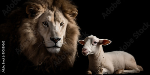 The Lion and the Lamb  A Representation of Strength and Gentleness