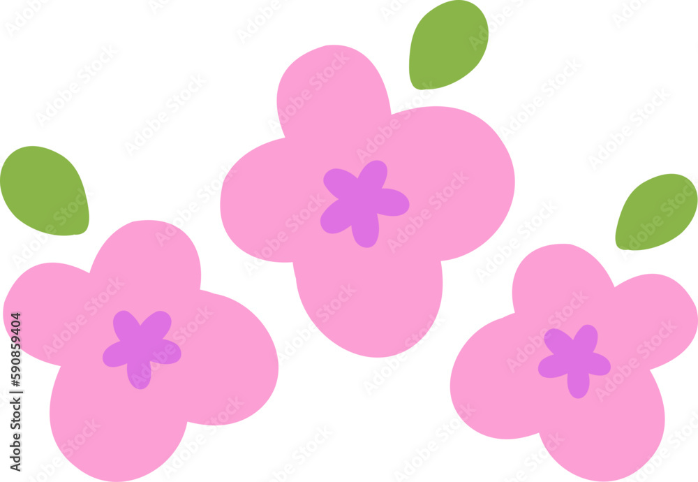 Cute flowers and leaf patterns Cute flowers and leaf patterns