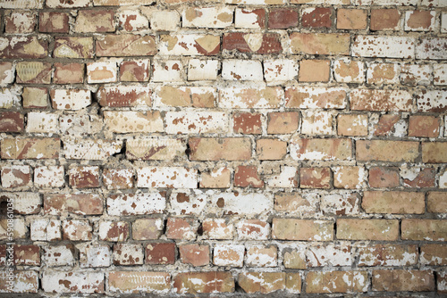 Texture of a brick wall. Natural old background.